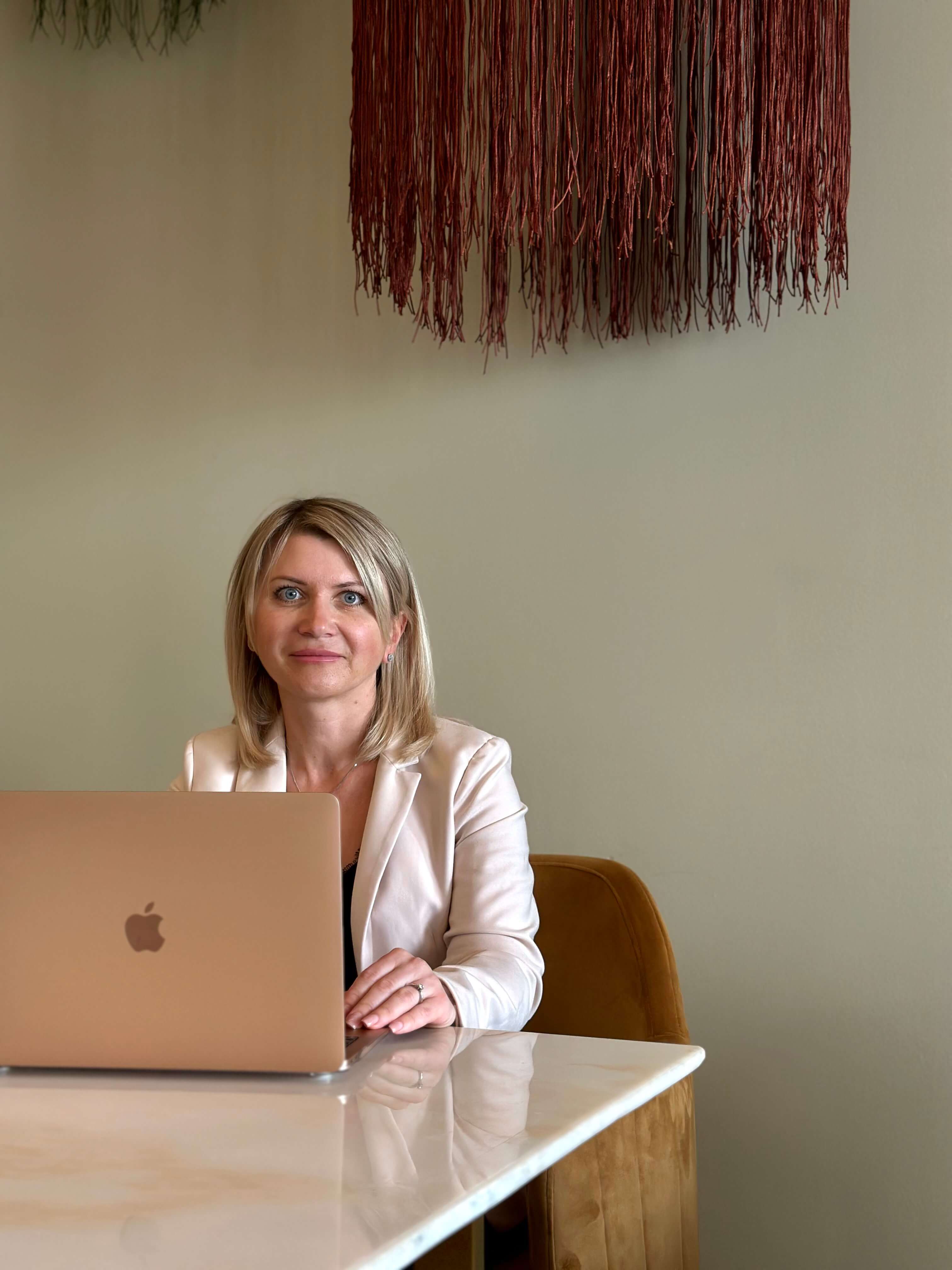 Woman with laptop